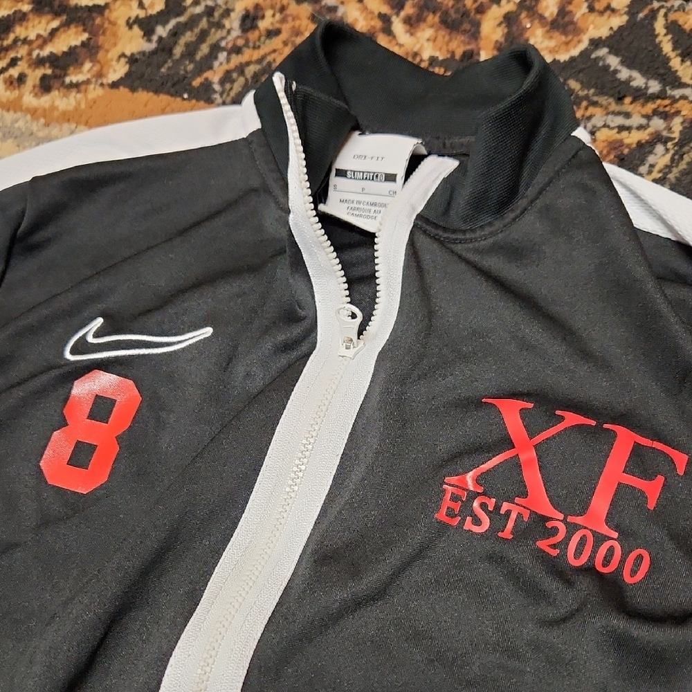 Nike Black and White Men's Track Jacket - Picture 2 of 11